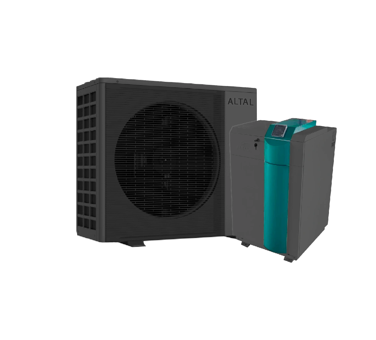 Air-to-water heat pump with 10 kW capacity