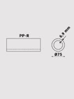 Труба полипропиленовая Ø75PN12 (PP-R Ø75х6,9 мм) размер