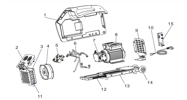Mașină de recuperare a agentului frigorific TRR24A Refrigerant Recovery Machine 2 9