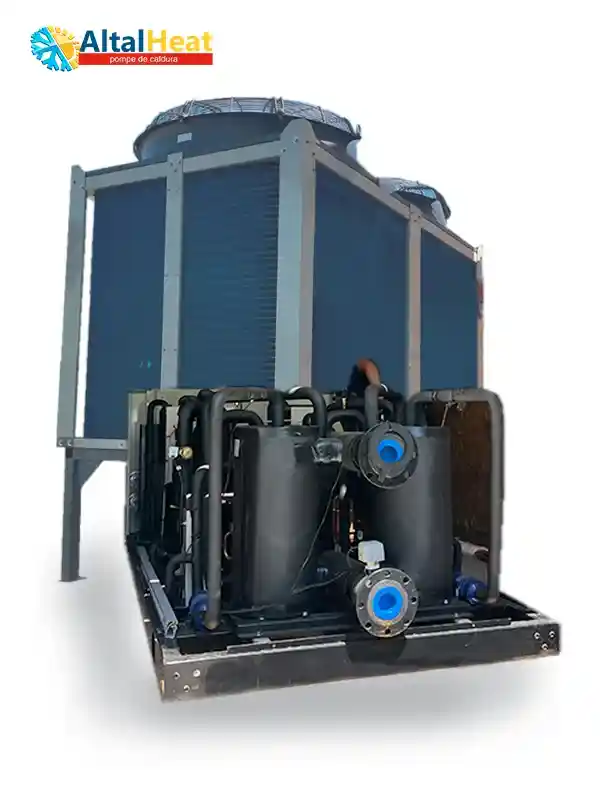 Air-to-water heat pump 165 kW Full Split EVI DC