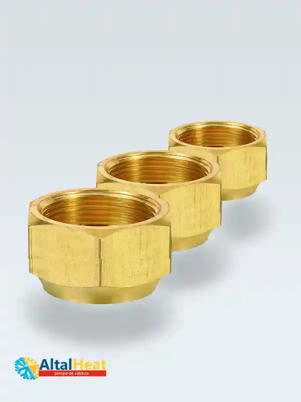 Piuliță SAE pentru țeavă frigorifică 7/8" filet 1-3/16-12 UNF Piulița AC redusă F1-3/16 – ieșire 7/8